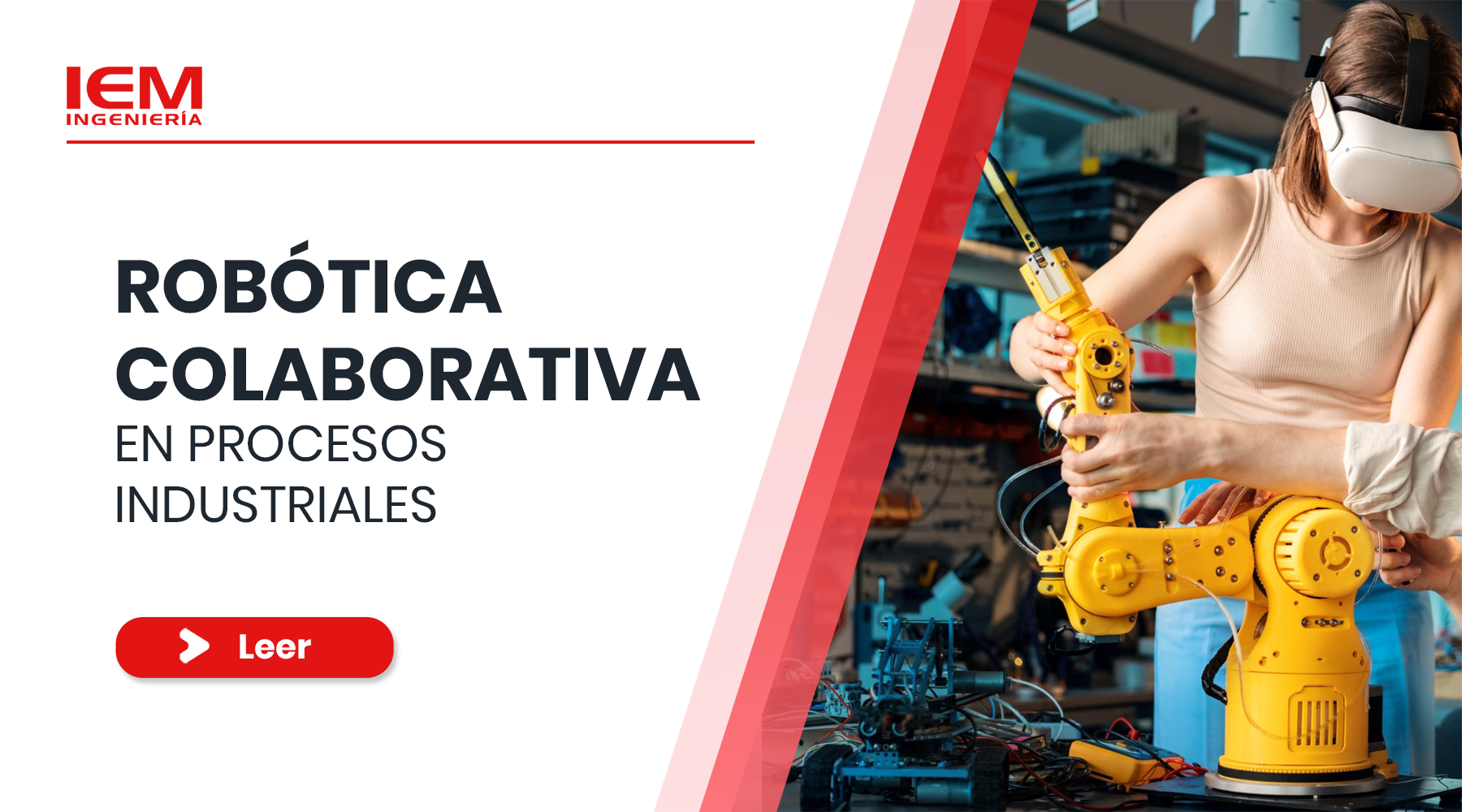 Robótica colaborativa en procesos industriales